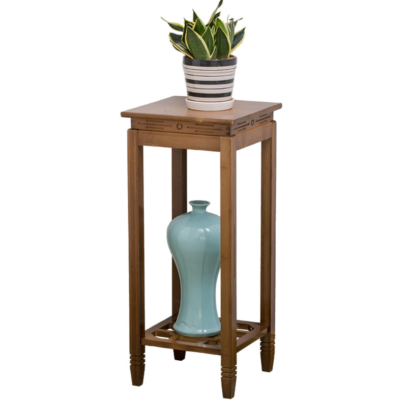 竹花架实木中式客厅室内吊兰绿萝花盆架落地阳台花几盆景置物架子