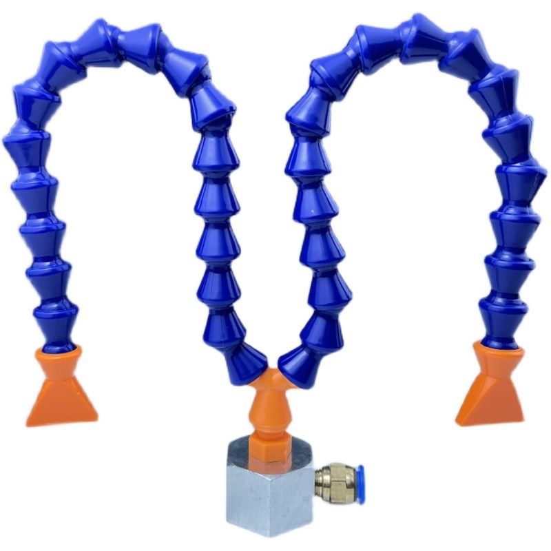 竹节管扁头磁座油管座子气嘴吹风喷嘴分叉强磁冷却管底座快速接头