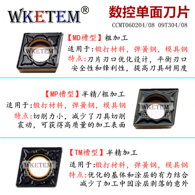 数控刀片CCMT060204 09T304 08 MD MP TM OTM HQ菱形刀粒包邮特惠