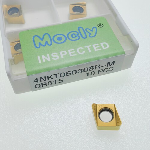 快进给数控铣刀片4NKT060308R-M加工中心CNC合金刀粒模具不锈钢