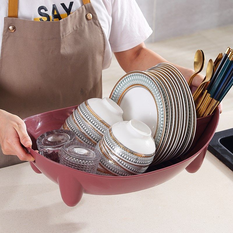 厨房沥水架家用多功能台式置物架碗碟架碗筷滤水架水果蔬菜沥水盆