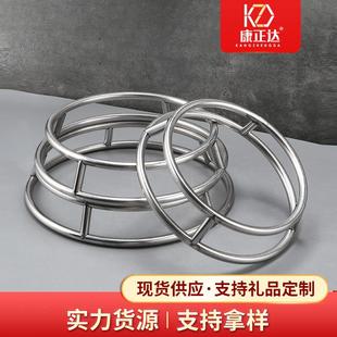 跨境不锈钢锅架厨房多功能双层防烫置物架家用炒锅餐具隔热垫