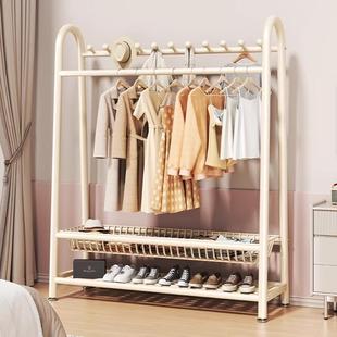 多功能简易家用衣帽架可移动晾衣架落地挂衣架子卧室阳台室内房间