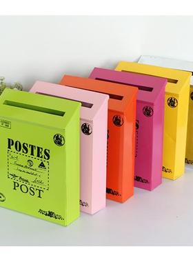 复古铁皮邮箱 信箱 邮筒 家居装饰 拍摄道具 壁饰装饰