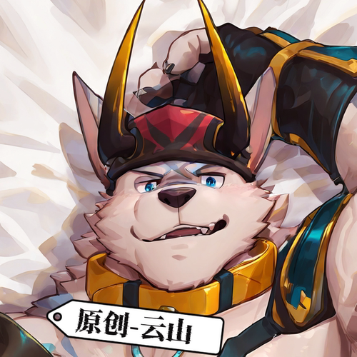 原创-动漫二次元游戏可定制等身福瑞furry抱枕狼人兽人云山可定制