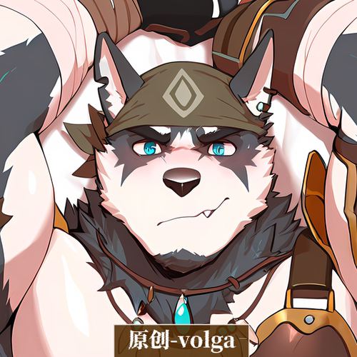 原创-等身抱枕芯套定制胸腹肌人形等人高兽人竞技场-volga二次元