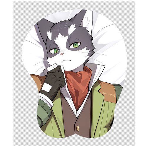 原创-福瑞furry兽人鼠标垫定制肌肉立体3d记录的地平线喵太二次元