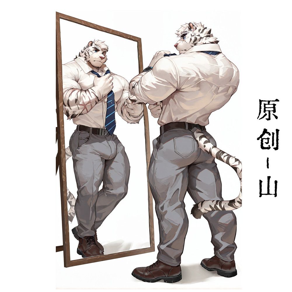 原创-亚克力立牌人形桌面摆件明日方舟-山二次元游戏furry福瑞