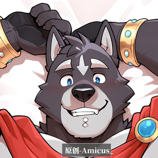 Amicus二次元 等身抱枕芯套定制胸腹肌人形等人高adastra 原创