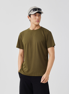 ESGUARD亿斯佳运动速干t恤夏季户外跑步休闲短袖宽松健身服