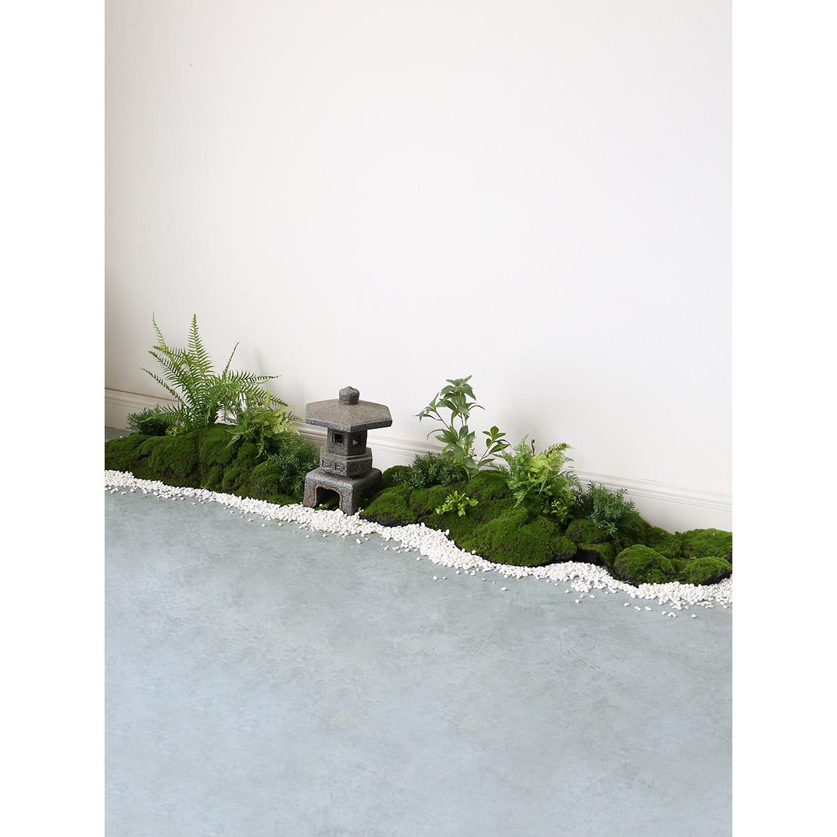 新型中国风模拟绿色植物入口景观室内假苔藓微景观办公室彷生植物