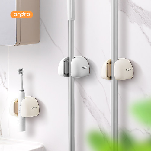 吸盘式免打孔壁挂拖把挂钩挂架