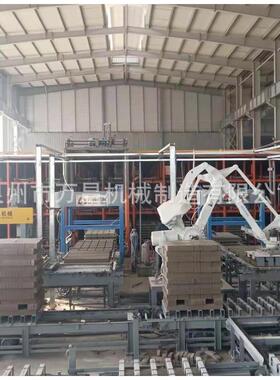 万昌品牌机械手全自动码砖直销国内外厂家直供模具水泥砖机