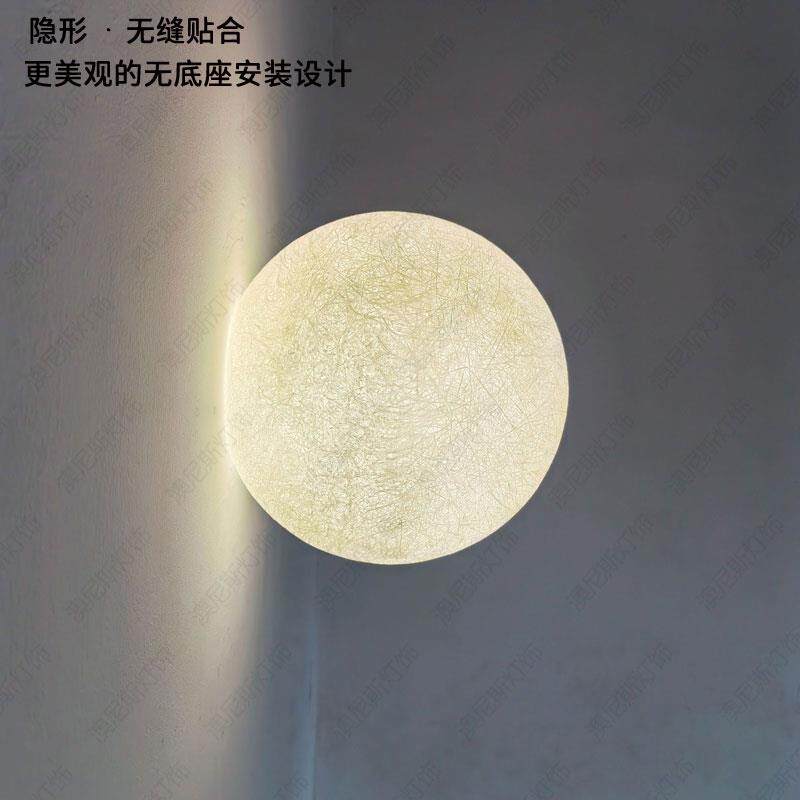 月球吸顶灯简约走廊过道月亮壁灯飘窗阳台玄关儿童房圆球形落地灯