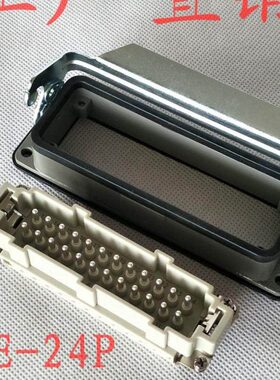 针座序热流道0控制器工业时小 信重载连接器号母插头16阀AH公16针