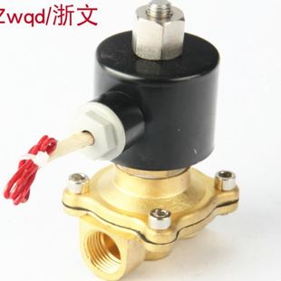 2W160 15T 15K常开铜体电磁阀4分DN15水阀G1 15K 2二通UW