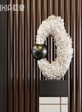 异形抽象创意艺术雕塑大摆件高级感客厅玄关楼梯下售.楼处装饰品