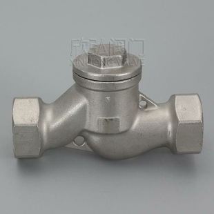 排渣 H12W不锈钢丝扣止回阀 法兰 陶瓷 欣弘阀门 大口径