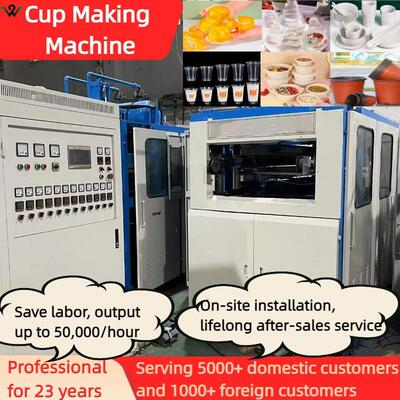 Disposable plastic cup making machine thermoforming machine