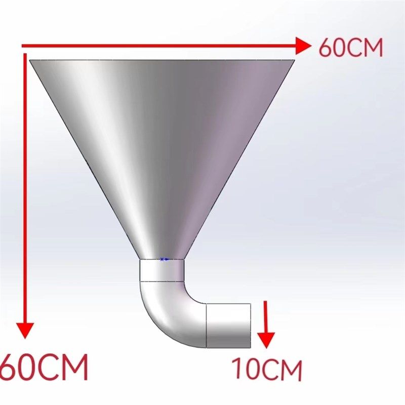 磨床吸尘器吸灰口,连接配件大小头,工业吸尘罩