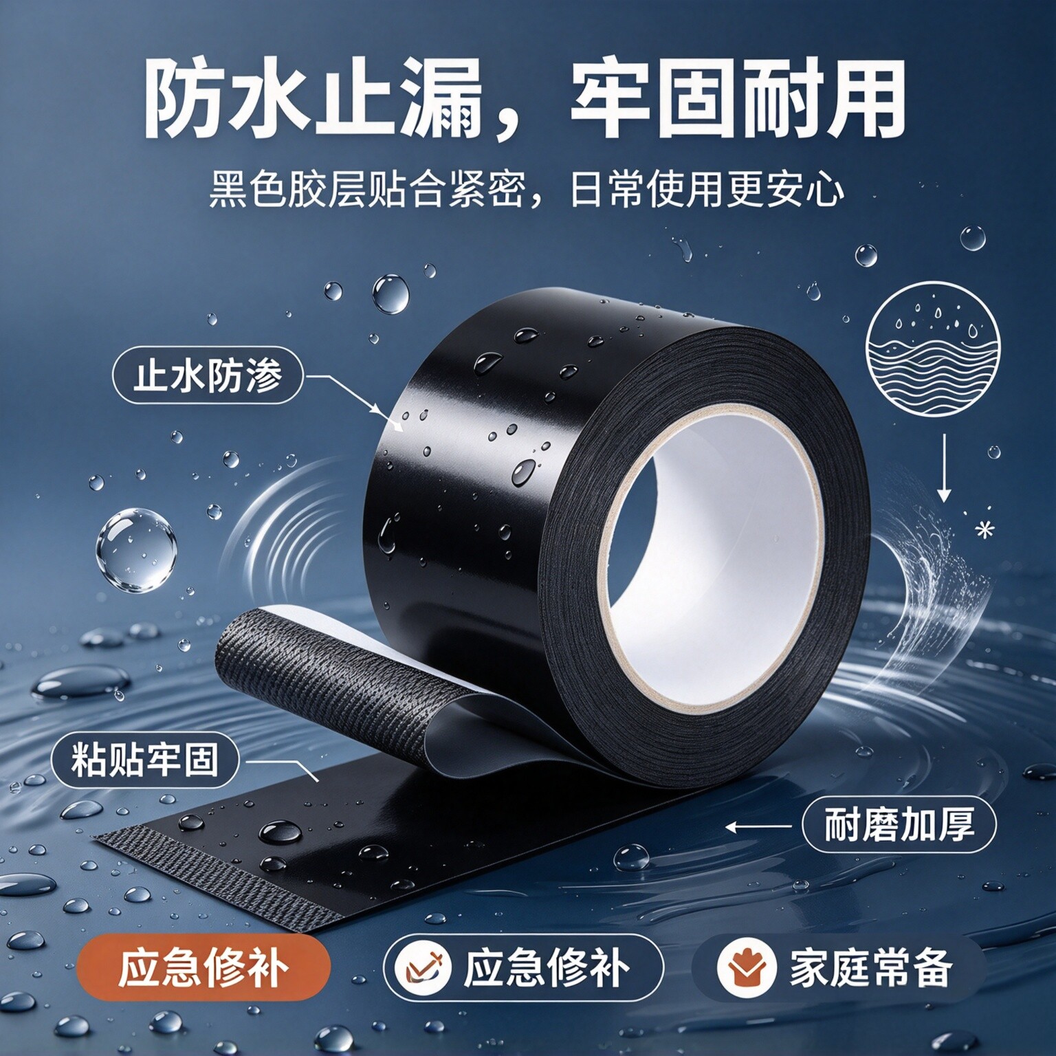 强力高粘防水堵漏胶带
