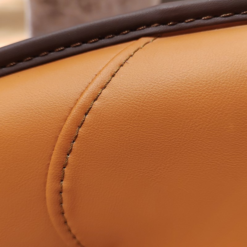 ECHOCASA 学习办公电脑椅 卧室书桌写字靠背座椅 高端马鞍革饰面