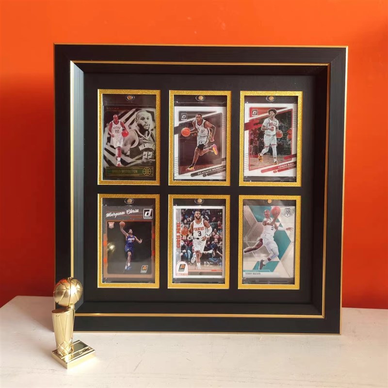 强磁卡砖宝可梦球星卡NBA游戏王挂墙展览陈列架展示盒装裱框