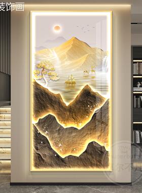 玄水关装饰画201035-125新款高端山画轻灯奢金山壁画走廊过道挂挂