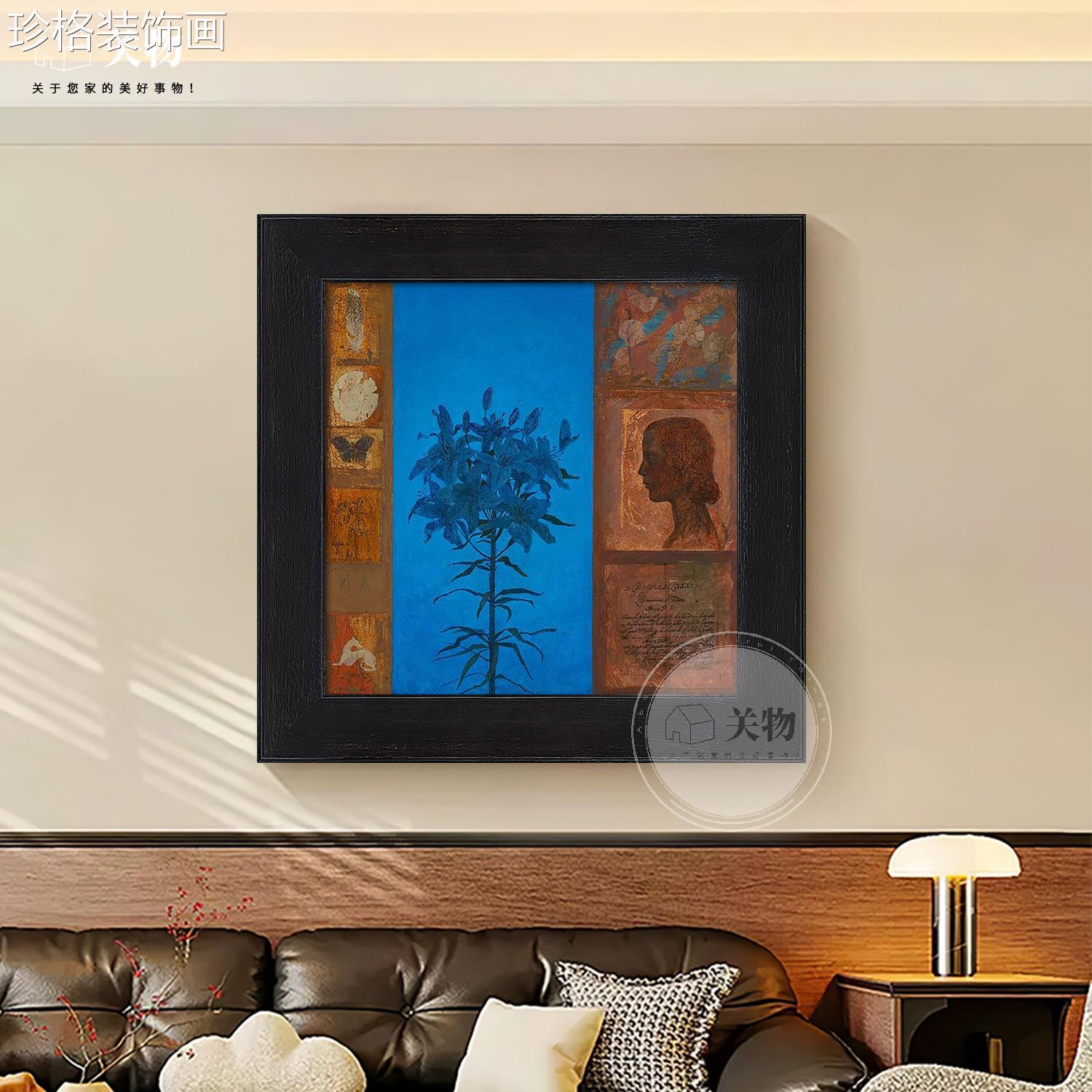 东南亚装饰画画 玄象关过道背景墙抽油小众艺术手gw42002绘画 画图片