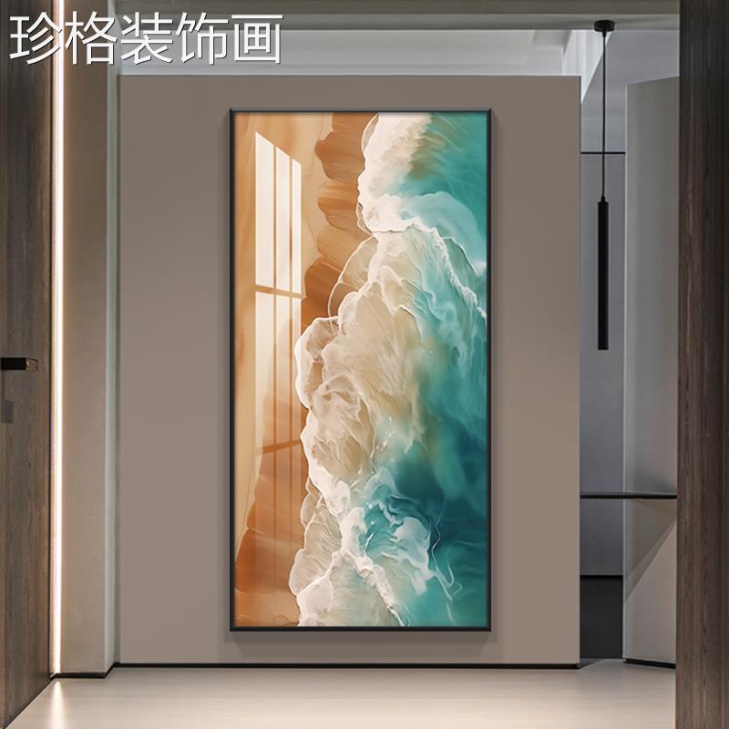 抽装饰画玄象关画高2025年新01273款档风景画酒店画挂画名宿蓝色图片