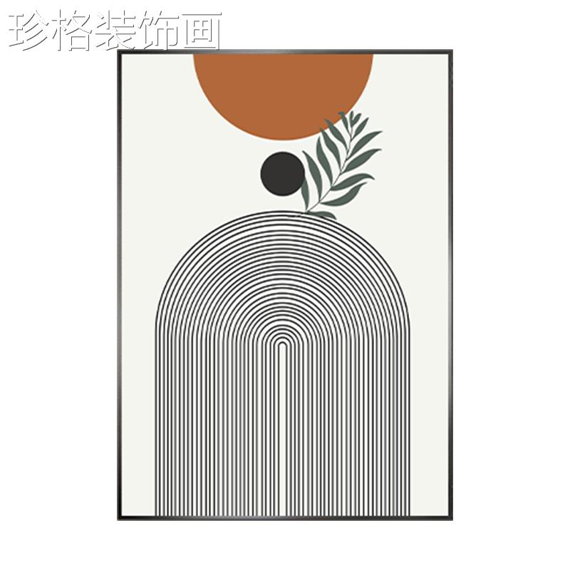 抽象几何表箱装饰20240330画简约盒挂现代遮挡消防栓弱电箱电闸免