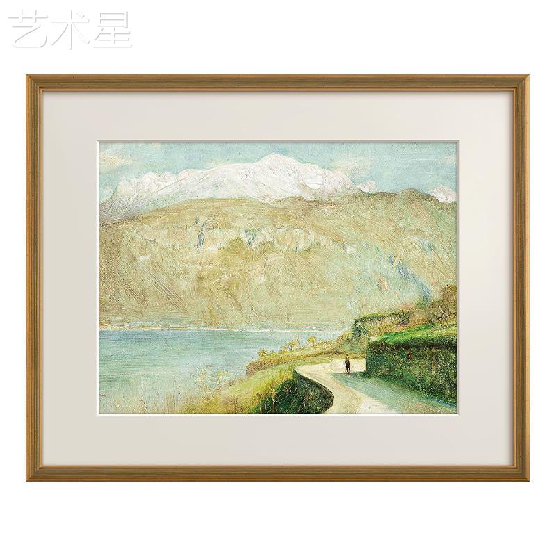 风景油画现代法奶油风术客厅轻装奢饰画餐式yw82511厅玄关卧室覆