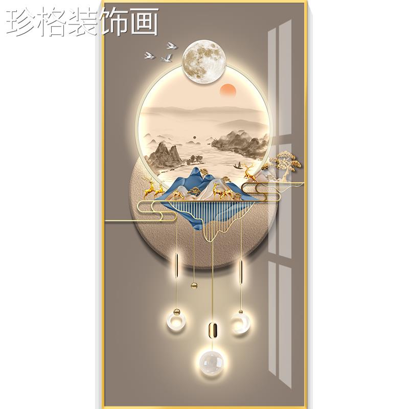 KX-6025画轻奢ld灯入户玄关装饰走画廊过道挂画壁e简约现代高级感
