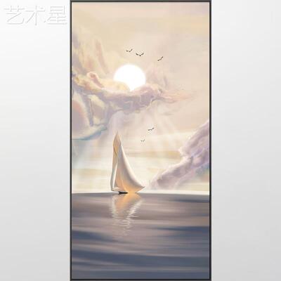 一帆LP-21065风顺入户玄关壁风装饰画画北欧晚霞天空客厅画画走廊