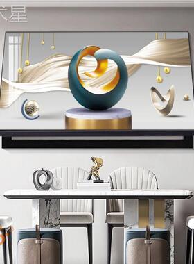 轻奢闸铝合开金电表箱遮挡饰画yw16458免打孔装现代简约总关电盒