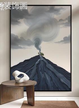 意手式极简高级感装饰画 画玄走廊抽象关风景肌理gw50510绘油画