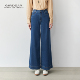 Girdear 哥弟高腰宽松显瘦垂感明线直筒休闲百搭阔腿牛仔裤 110044