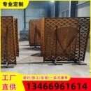 锈板灯箱背景墙锈蚀钢板铁板幕墙耐候钢耐腐蚀剪影造型红锈造型