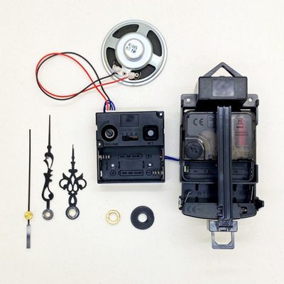 扫秒静音机芯触点报时音乐盒摇摆挂钟配件家用全套带指针钟表芯