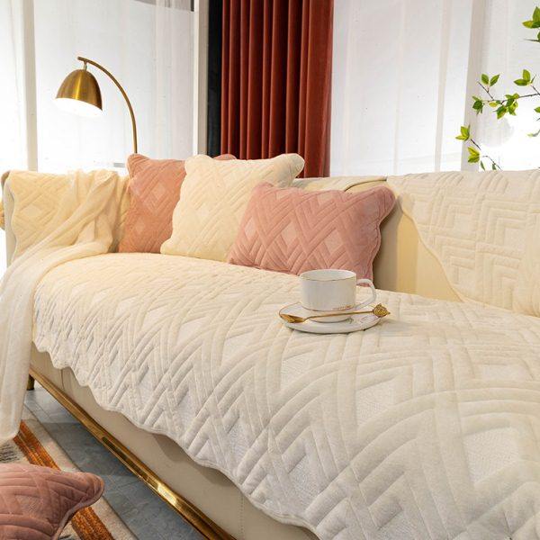 沙发垫四季通用布艺真皮防滑高档简约加厚坐垫子冬季毛绒套罩巾,居家布艺,沙发垫,淘宝优惠券,粉丝福利购,淘宝优惠卷