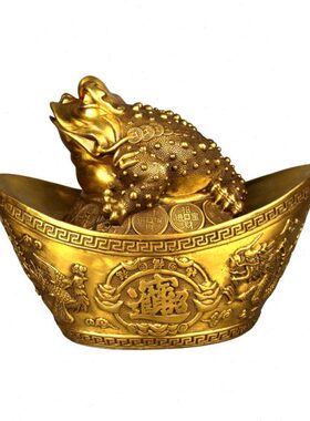 摆件纯铜金元宝宝凤元宝摆件元宝龙铜金蟾存钱罐铜元摆件