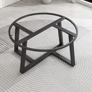 小茶几支架桌架客厅大理石餐桌底座岩脚圆桌定制腿板金属轻奢支架