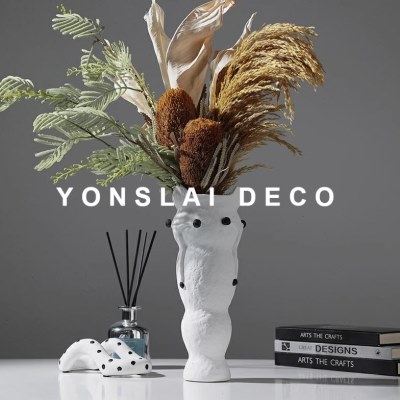 现代轻奢高级感陶瓷花瓶摆件样板间酒店客厅软装茶几餐桌装饰品,家居饰品,花瓶,淘宝优惠券,粉丝福利购,淘宝优惠卷