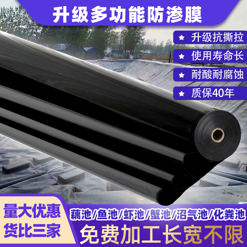鱼塘防渗膜复合土工膜p加厚塑料膜地膜防漏水池塘防水布鱼池专用