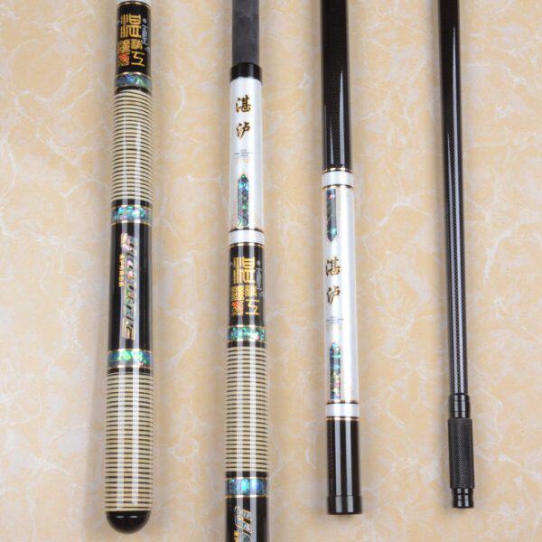 湛泸黑坑鲤鱼2.鲫鱼抄网杆插1米柄节并继超轻超硬碳素抄网竿新款