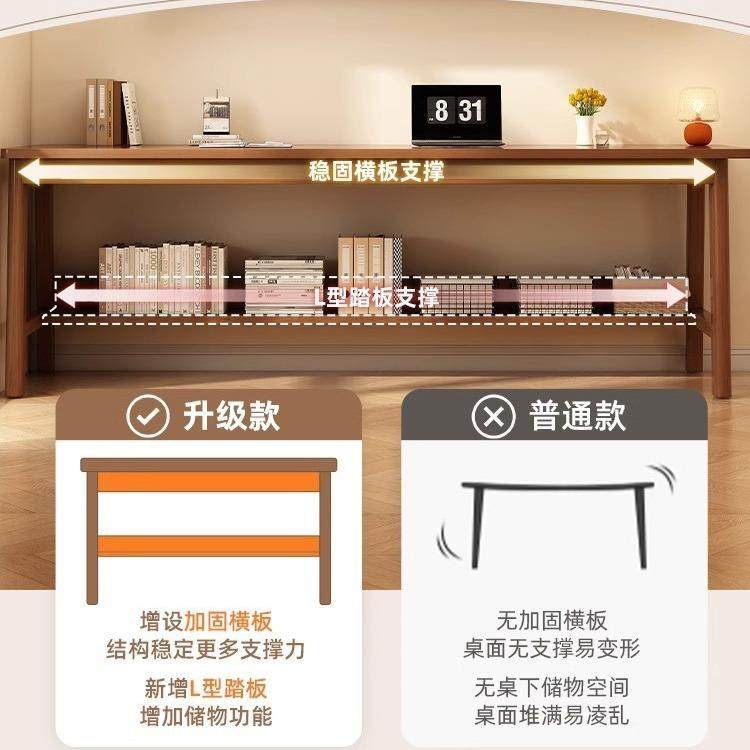 长条桌双人书桌学生家用靠墙窄桌子电脑桌学习桌长条写字桌工作台,五金/工具,其他电线电缆,淘宝优惠券,粉丝福利购,淘宝优惠卷