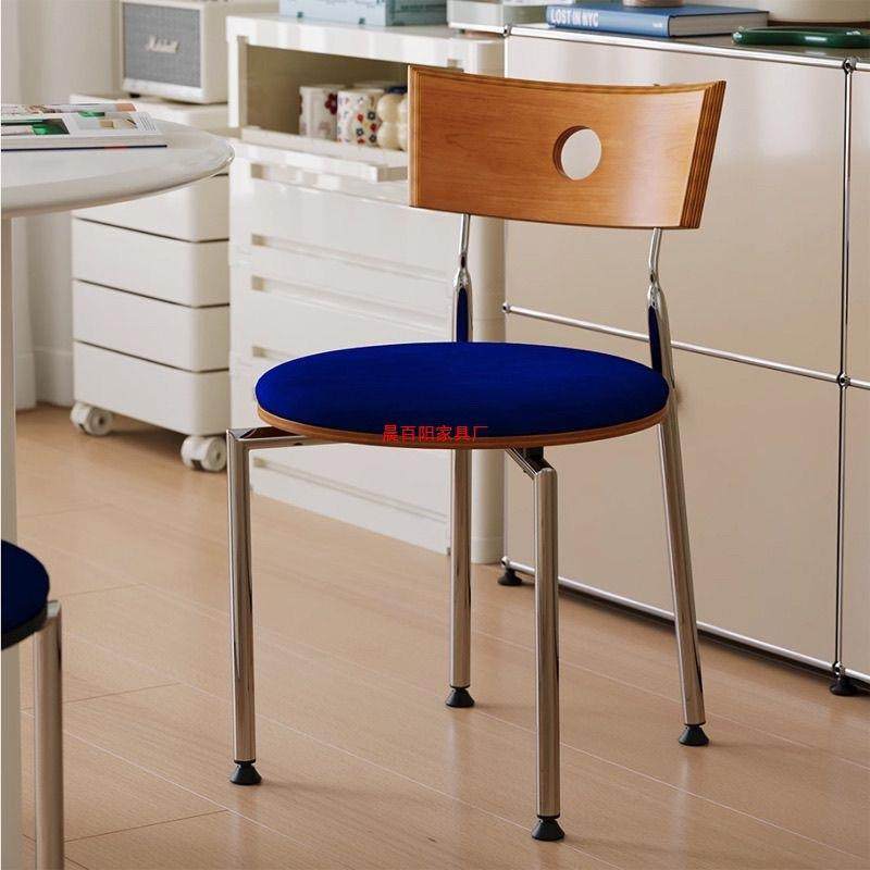 法式中古实木餐椅家用复古靠背贝格椅设计师网红简约休闲化妆椅子,农机/农具/农膜,植保机械,淘宝优惠券,粉丝福利购,淘宝优惠卷