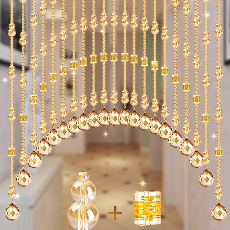 珠帘隔断水晶帘子门帘家用玄关厕所屏风厨房葫芦客厅门对门免打孔