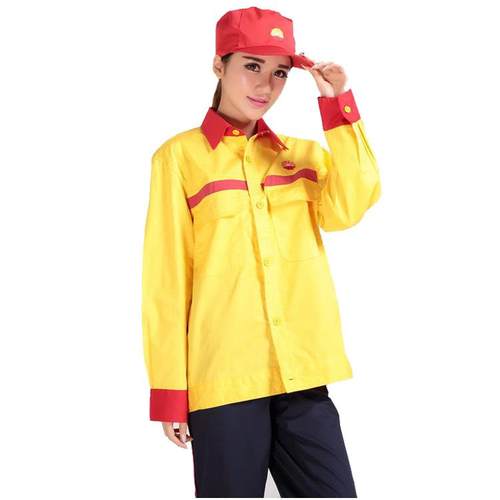可绣标工作服LNG加气站防静电工作服夏季装