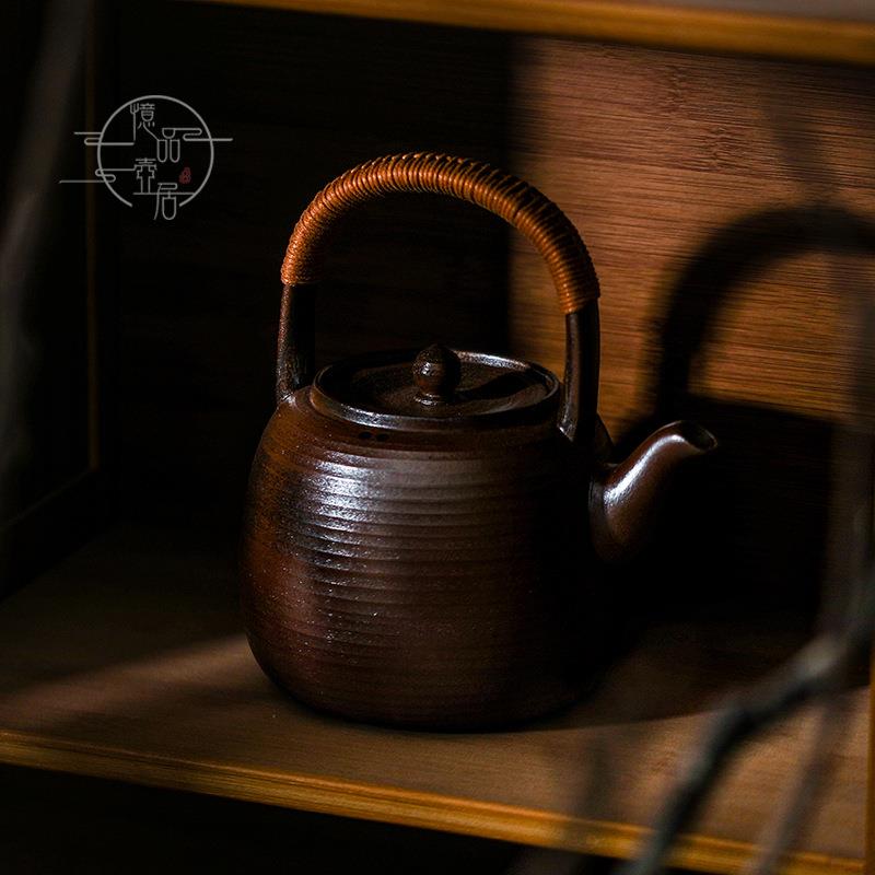 S588家用纯手工提梁壶中式大容量闷泡煮茶器电陶炉复古炭炉养生粗